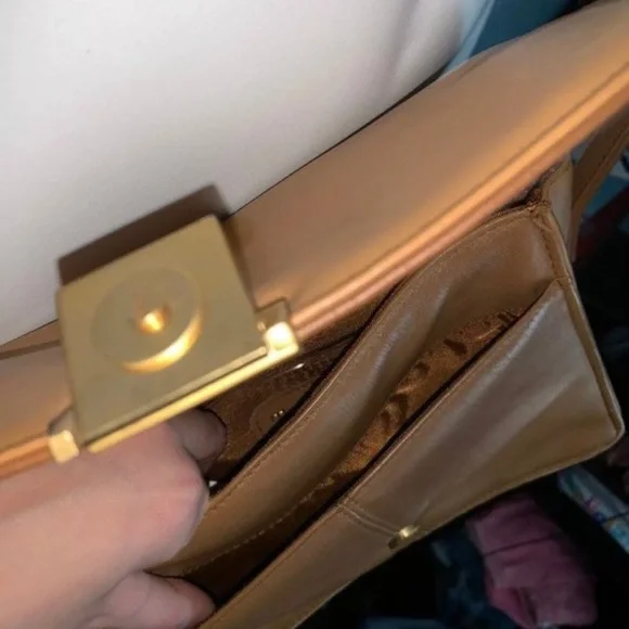 TIGNANELLO Brown Leather Crossbody Shoulder Purse - Picture 8 of 8